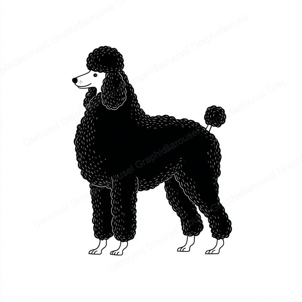 Poodle Vector Graphic preview