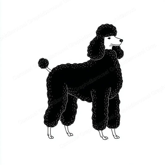 Poodle Vector Graphic preview
