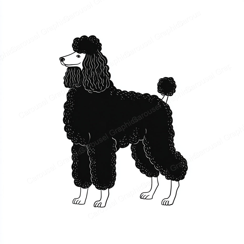 Poodle Vector Graphic preview