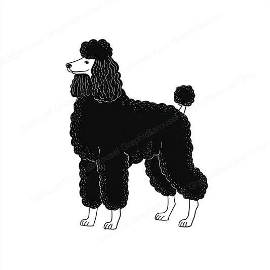 Poodle Vector Graphic preview