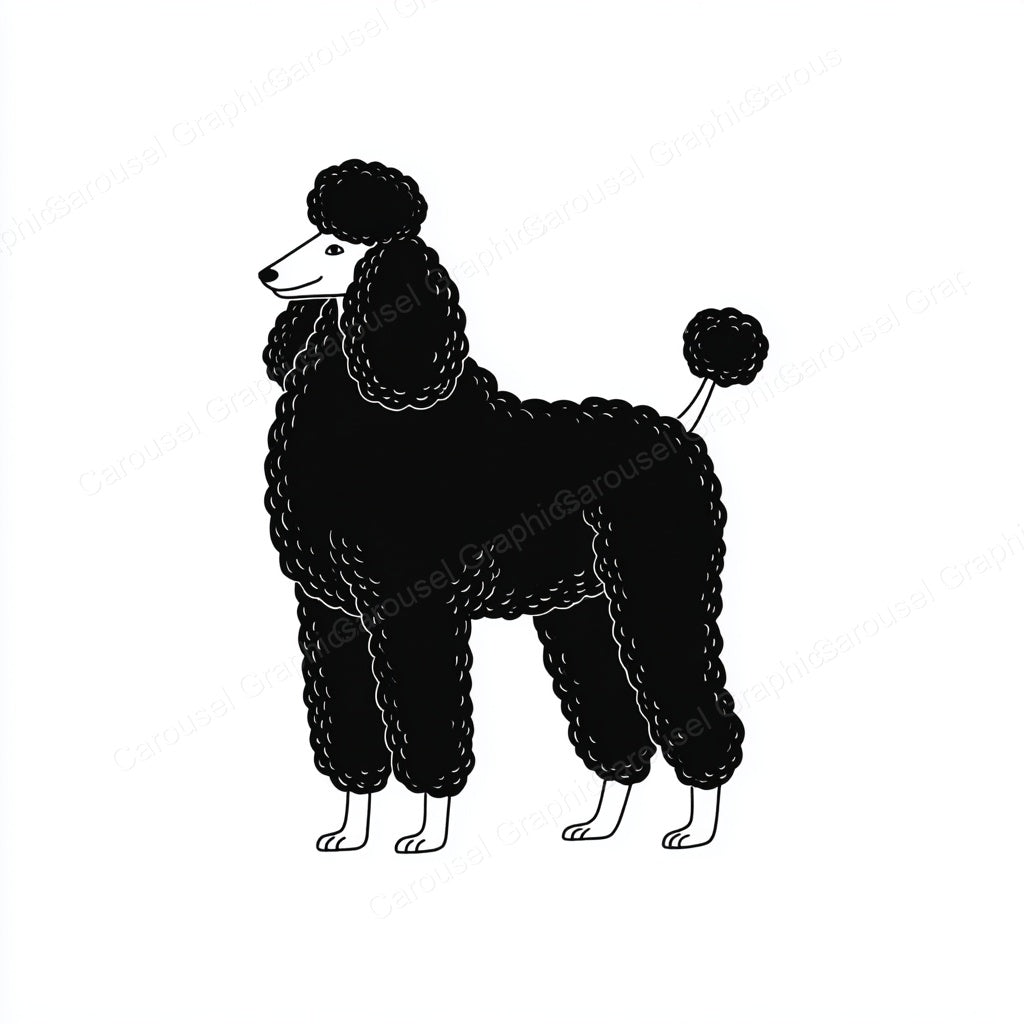 Poodle Vector Graphic preview