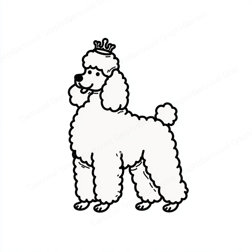 Poodle Vector Graphic preview