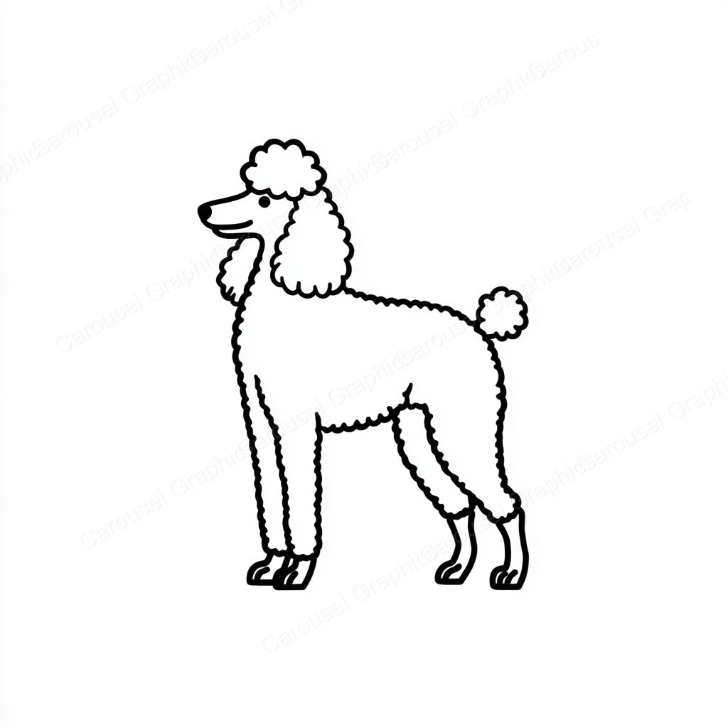 Poodle Vector Graphic preview