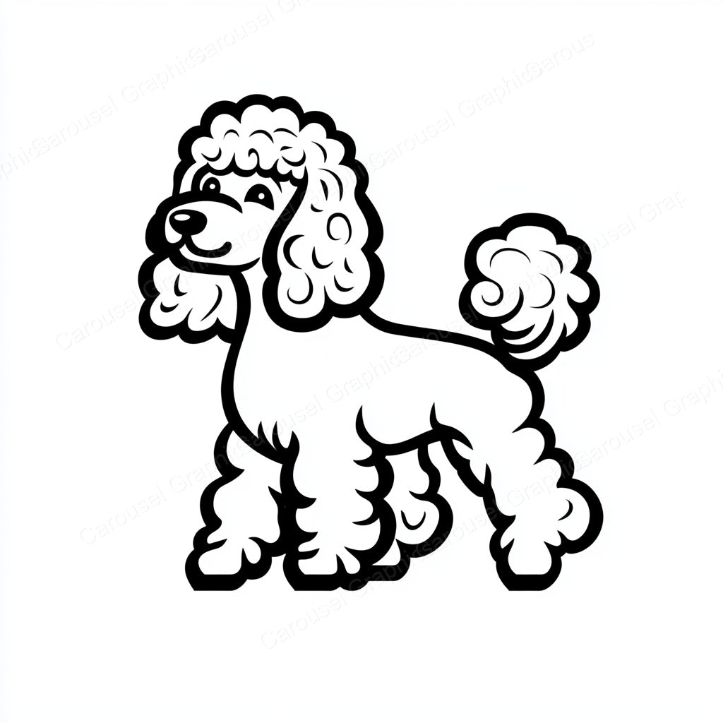 Poodle Vector Graphic preview