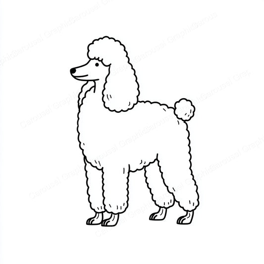 Poodle Vector Graphic preview