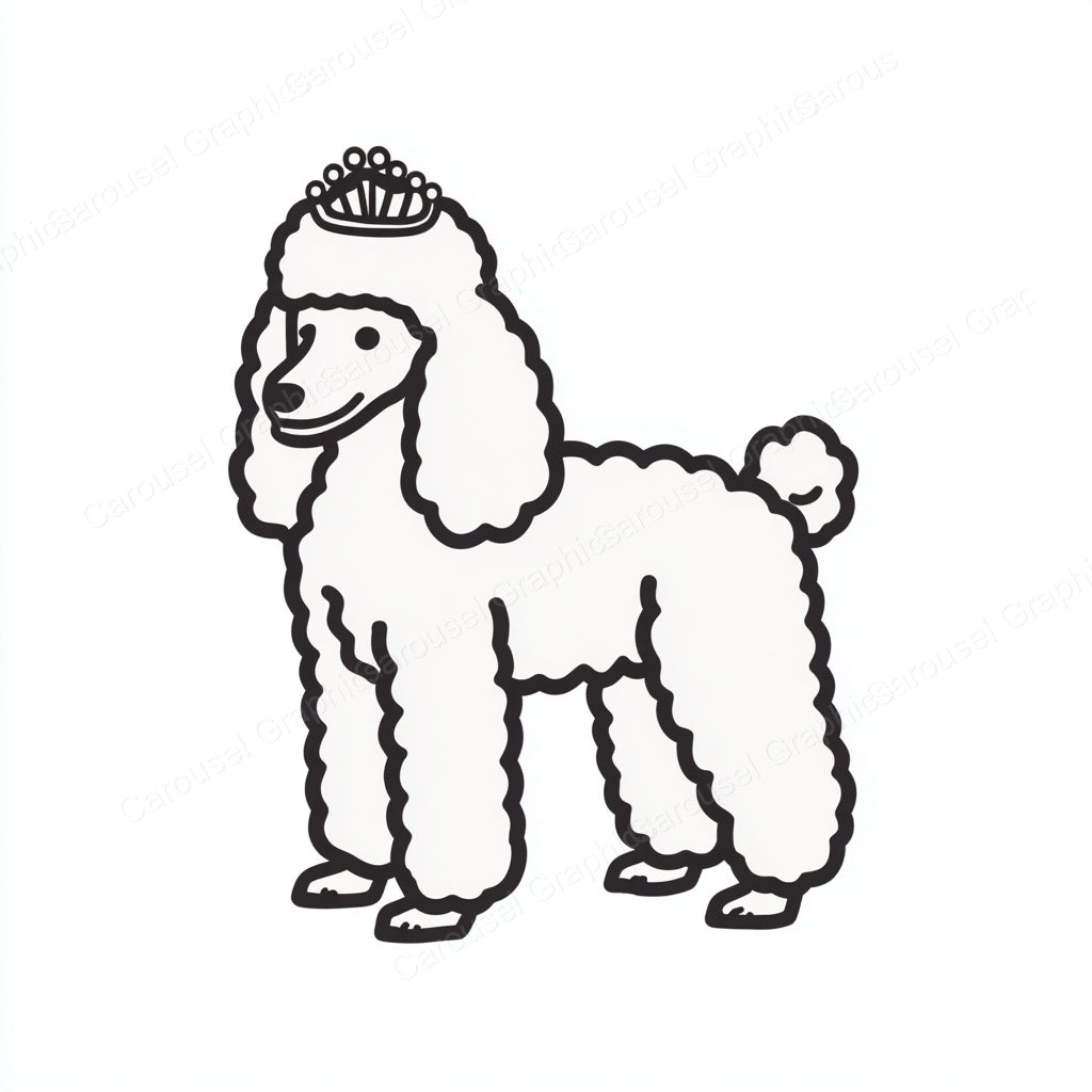 Poodle Vector Graphic preview