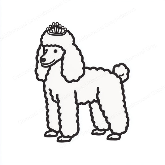 Poodle Vector Graphic preview