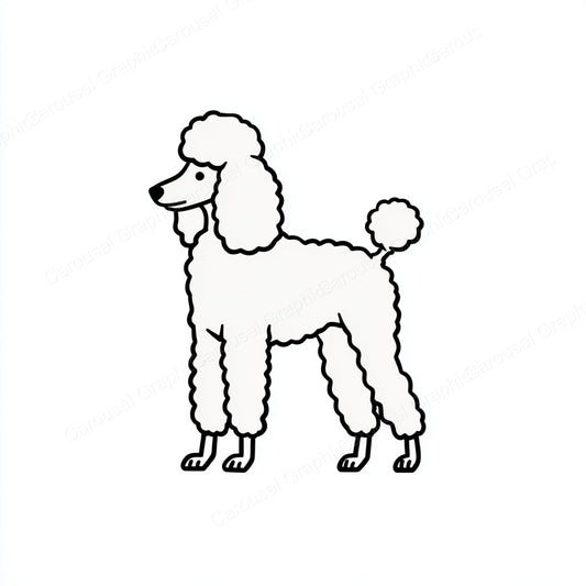 Poodle Vector Graphic preview