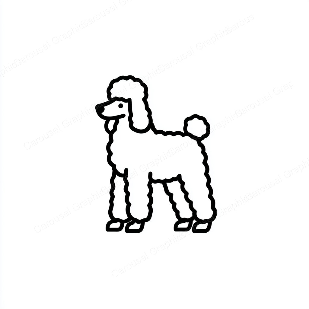 Poodle Vector Graphic preview