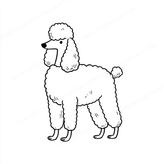 Poodle Vector Graphic preview
