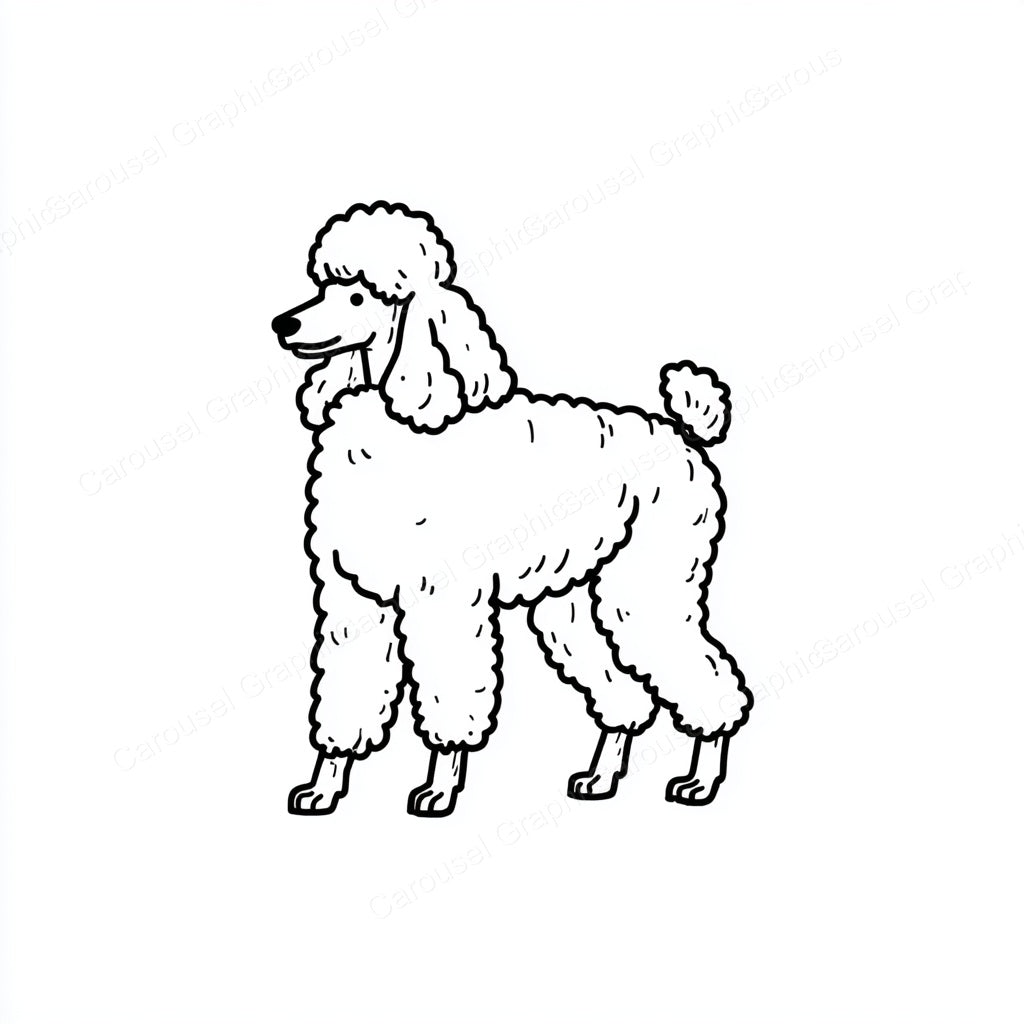 Poodle Vector Graphic preview