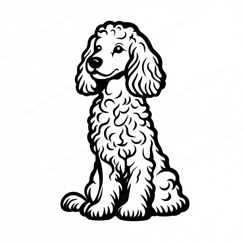 Poodle Vector Graphic preview