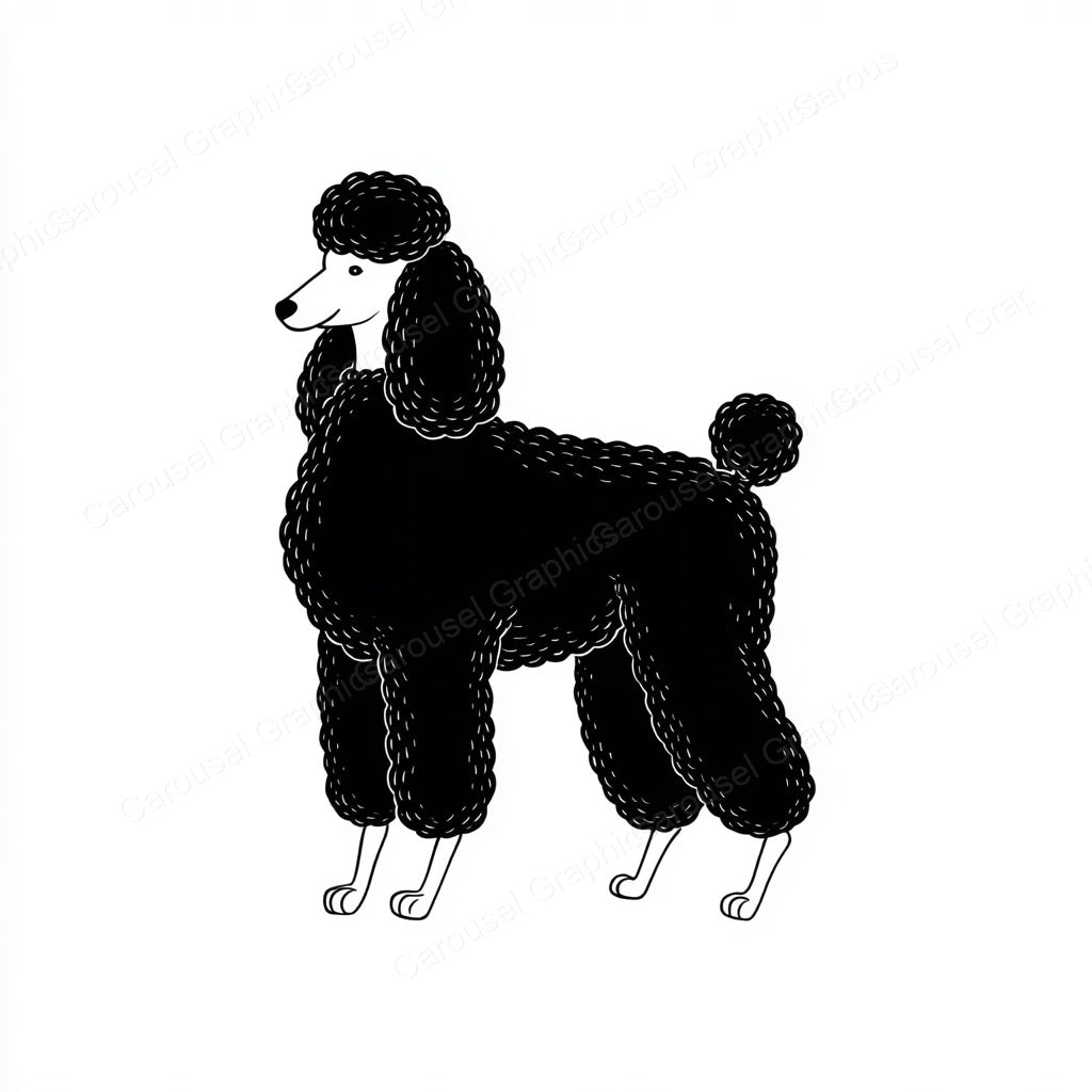Poodle Vector Graphic preview