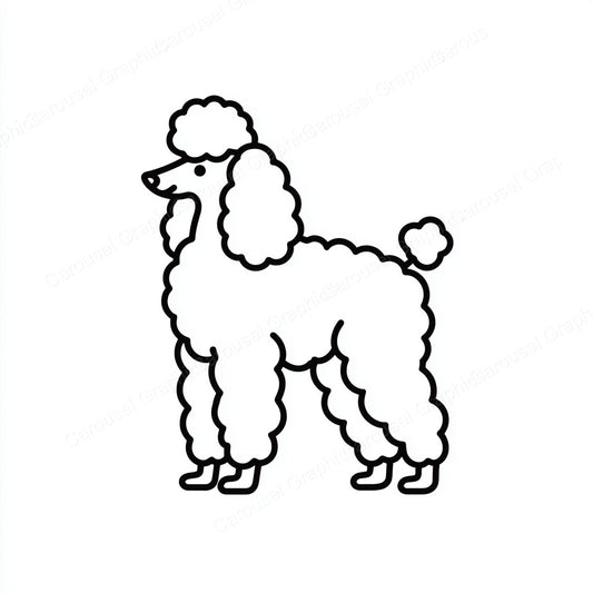 Poodle Vector Graphic preview