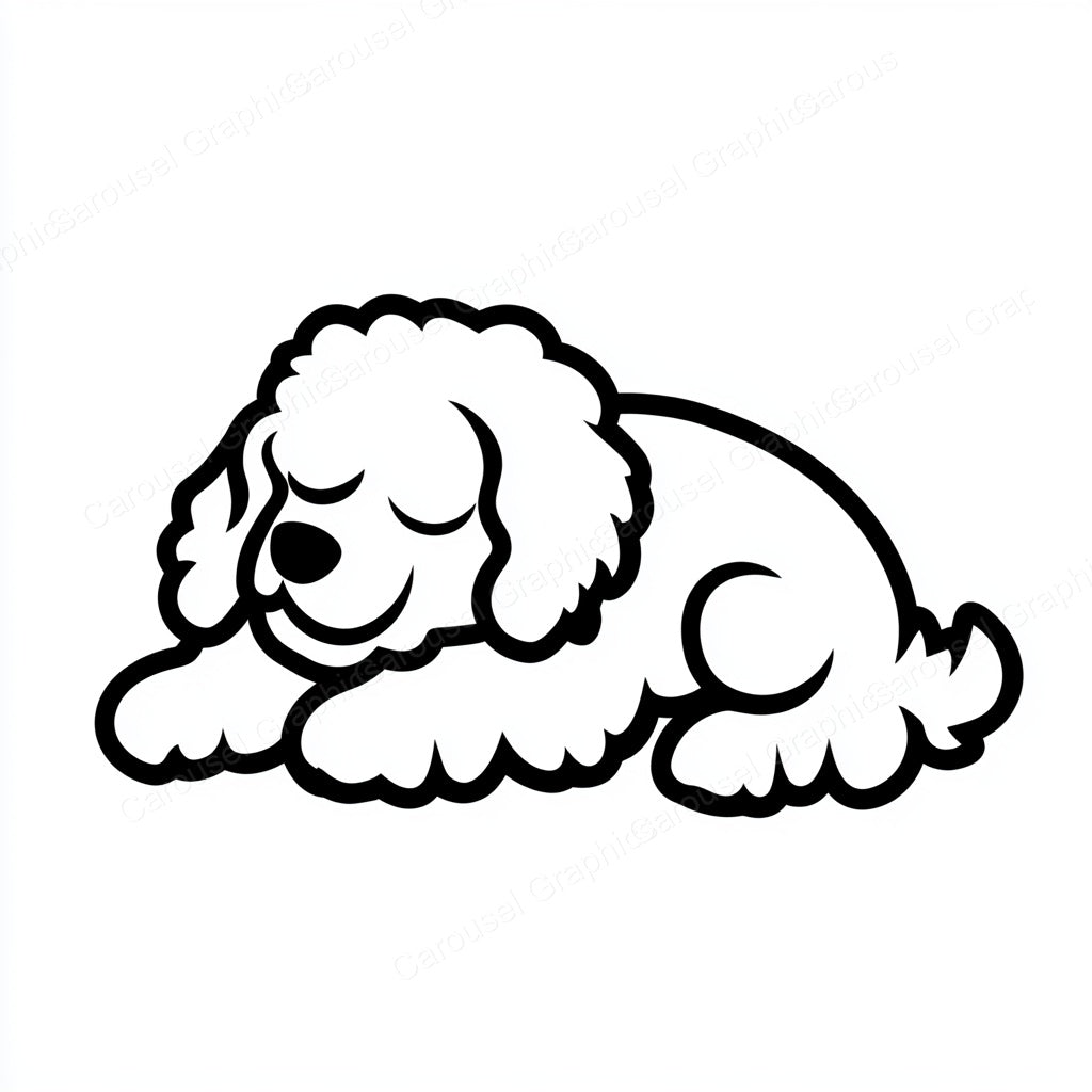 Poodle Vector Graphic preview