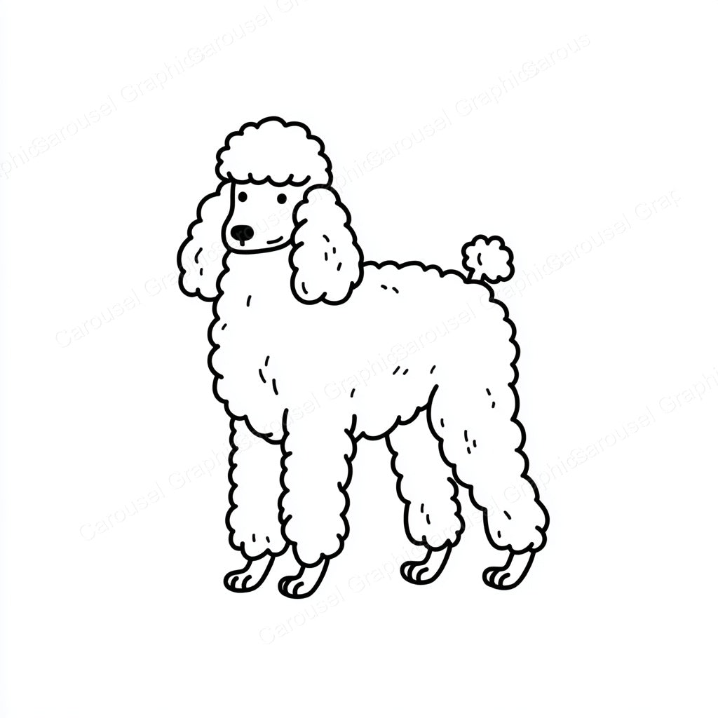Poodle Vector Graphic preview