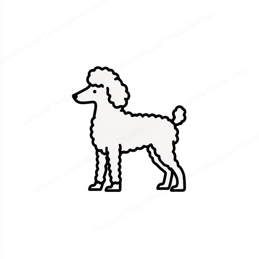 Poodle Vector Graphic preview