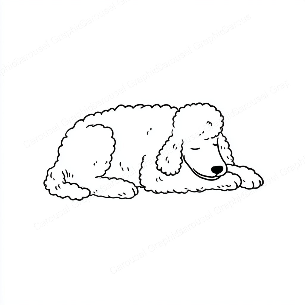 Poodle Vector Graphic preview