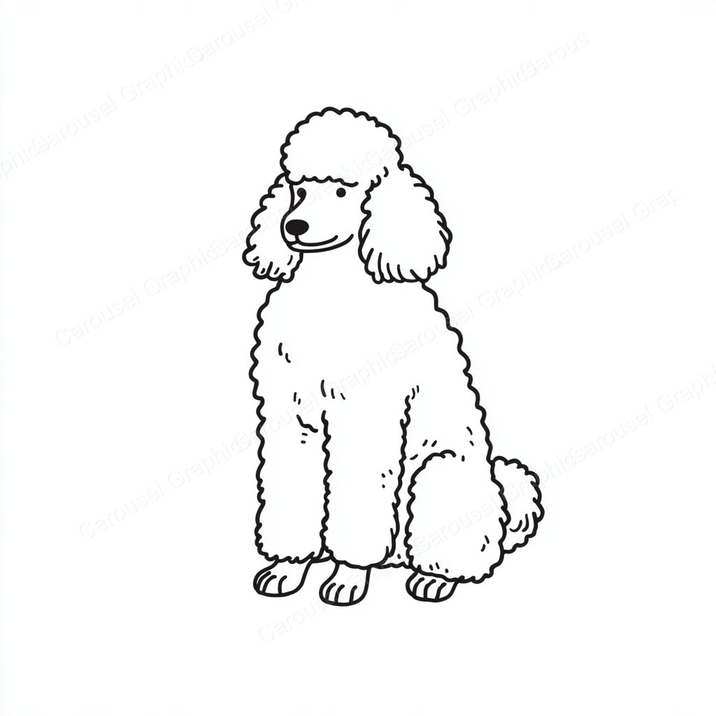 Poodle Vector Graphic preview