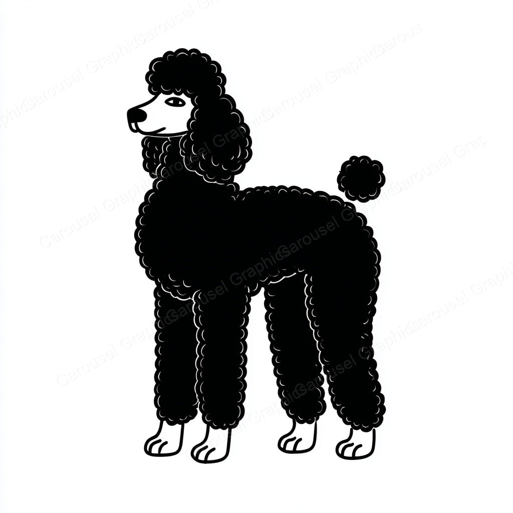 Poodle Vector Graphic preview