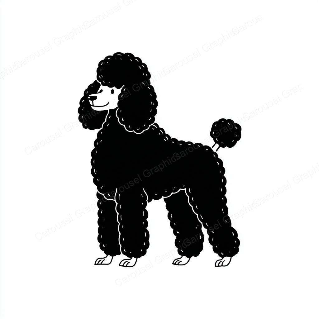 Poodle Vector Graphic preview