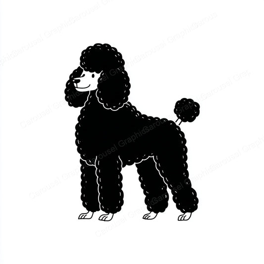 Poodle Vector Graphic preview