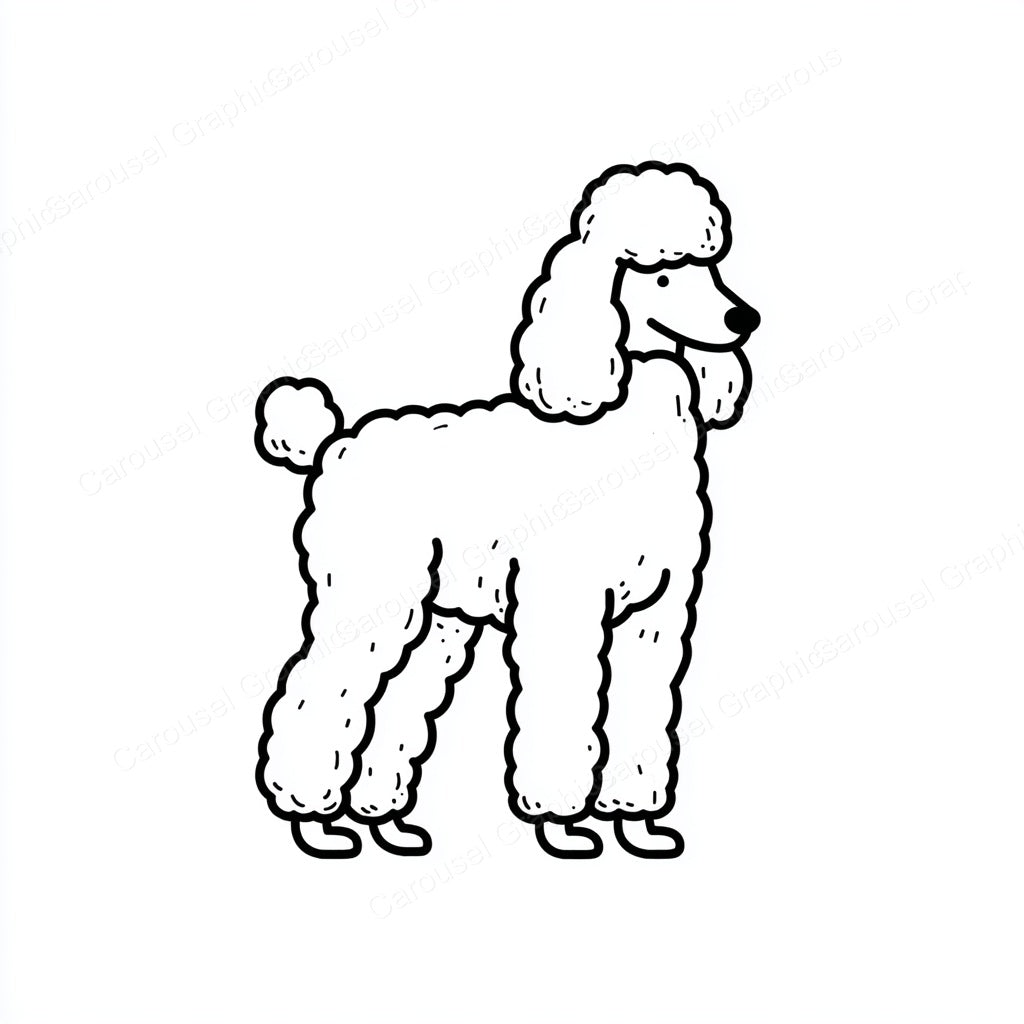 Poodle Vector Graphic preview