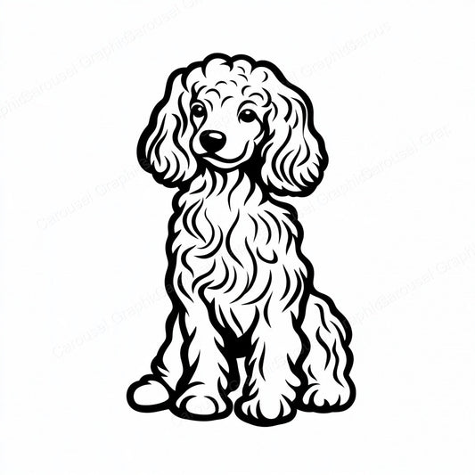 Poodle Vector Graphic preview