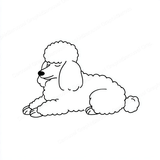 Poodle Vector Graphic preview