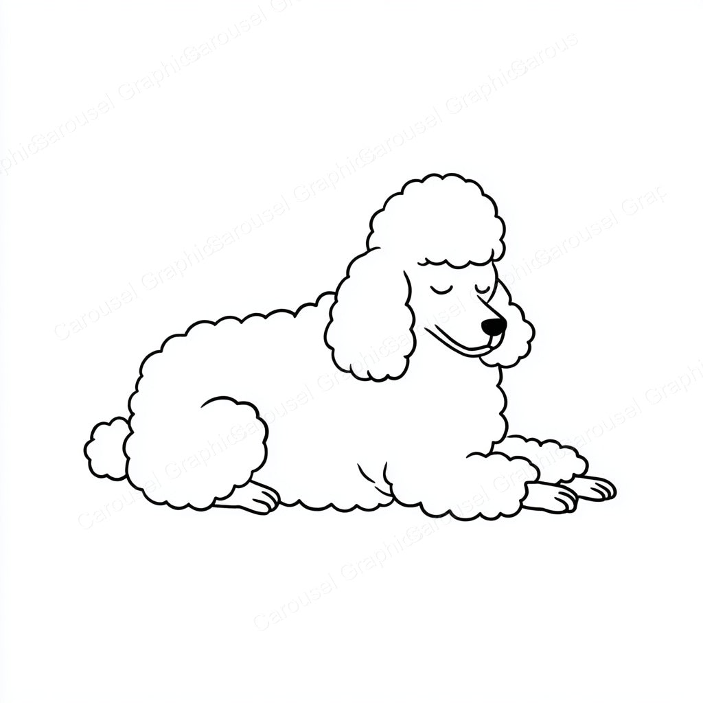 Poodle Vector Graphic preview