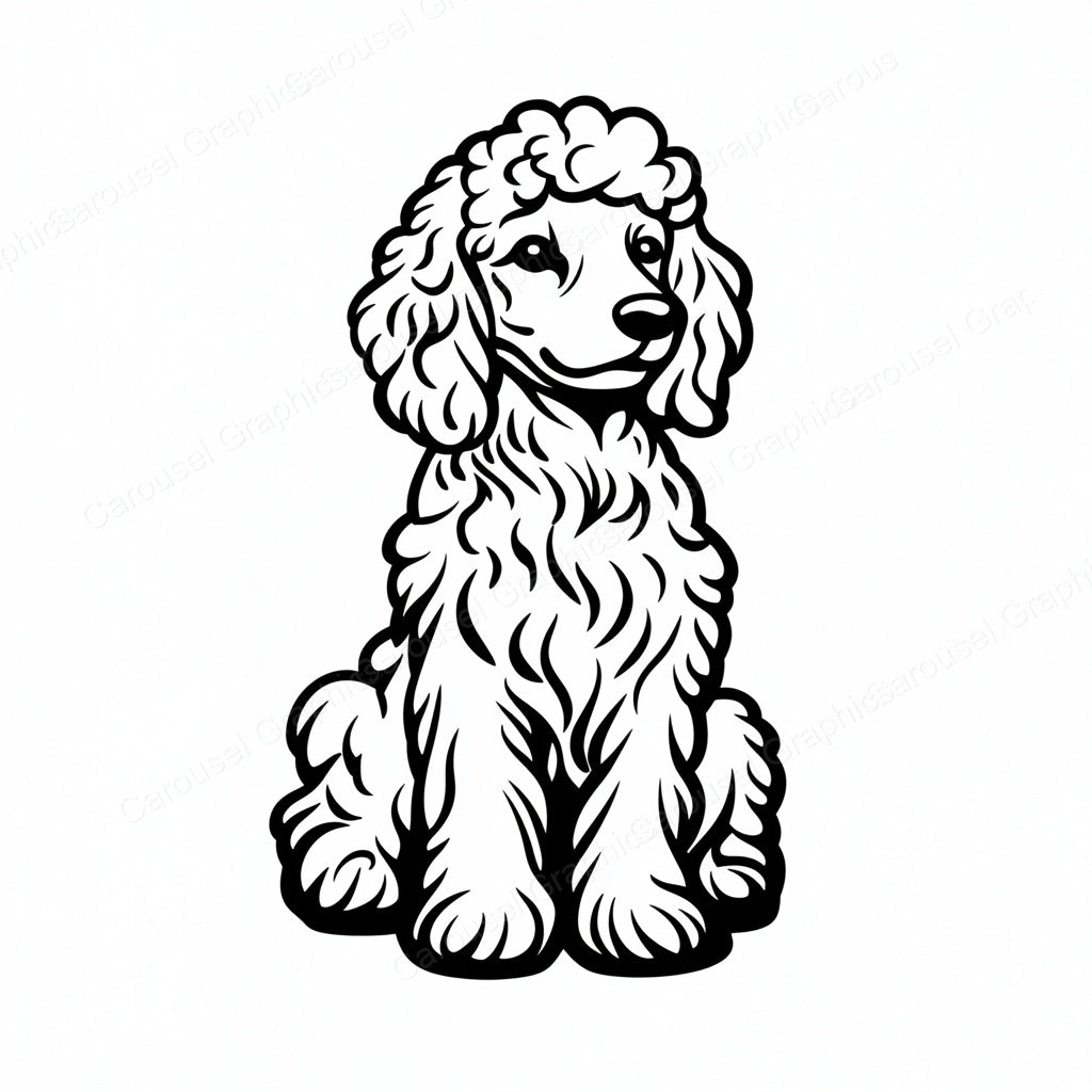 Poodle Vector Graphic preview