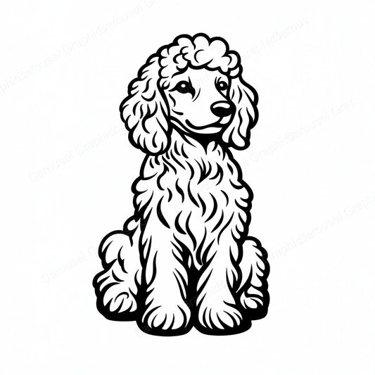 Poodle Vector Graphic preview