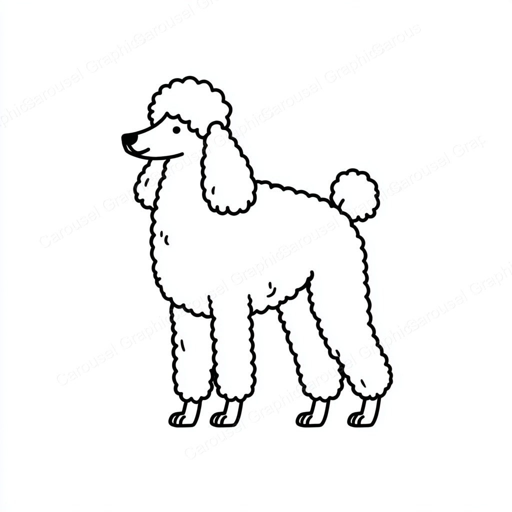 Poodle Vector Graphic preview