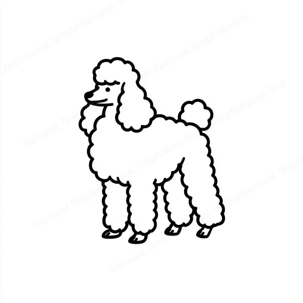 Poodle Vector Graphic preview