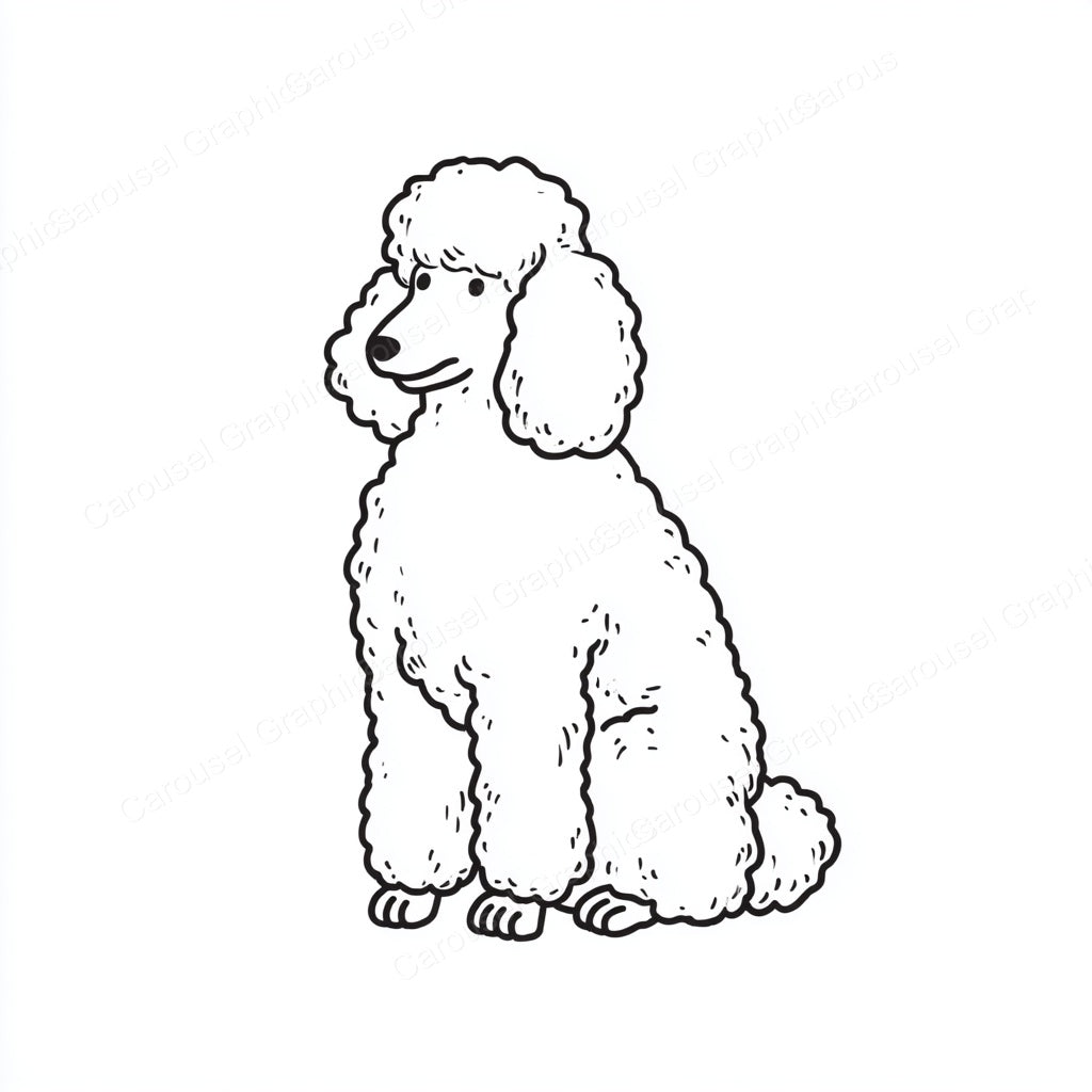 Poodle Vector Graphic preview