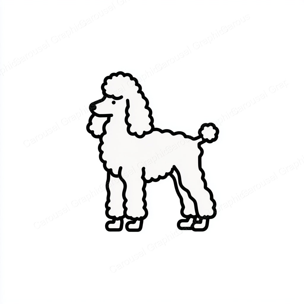 Poodle Vector Graphic preview