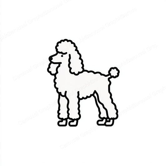 Poodle Vector Graphic preview