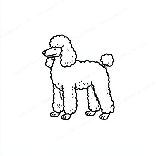 Poodle Vector Graphic preview