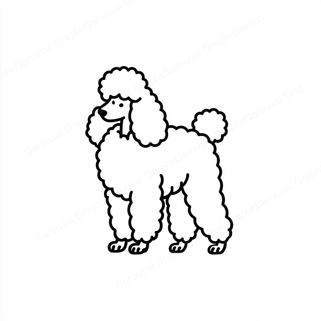 Poodle Vector Graphic preview