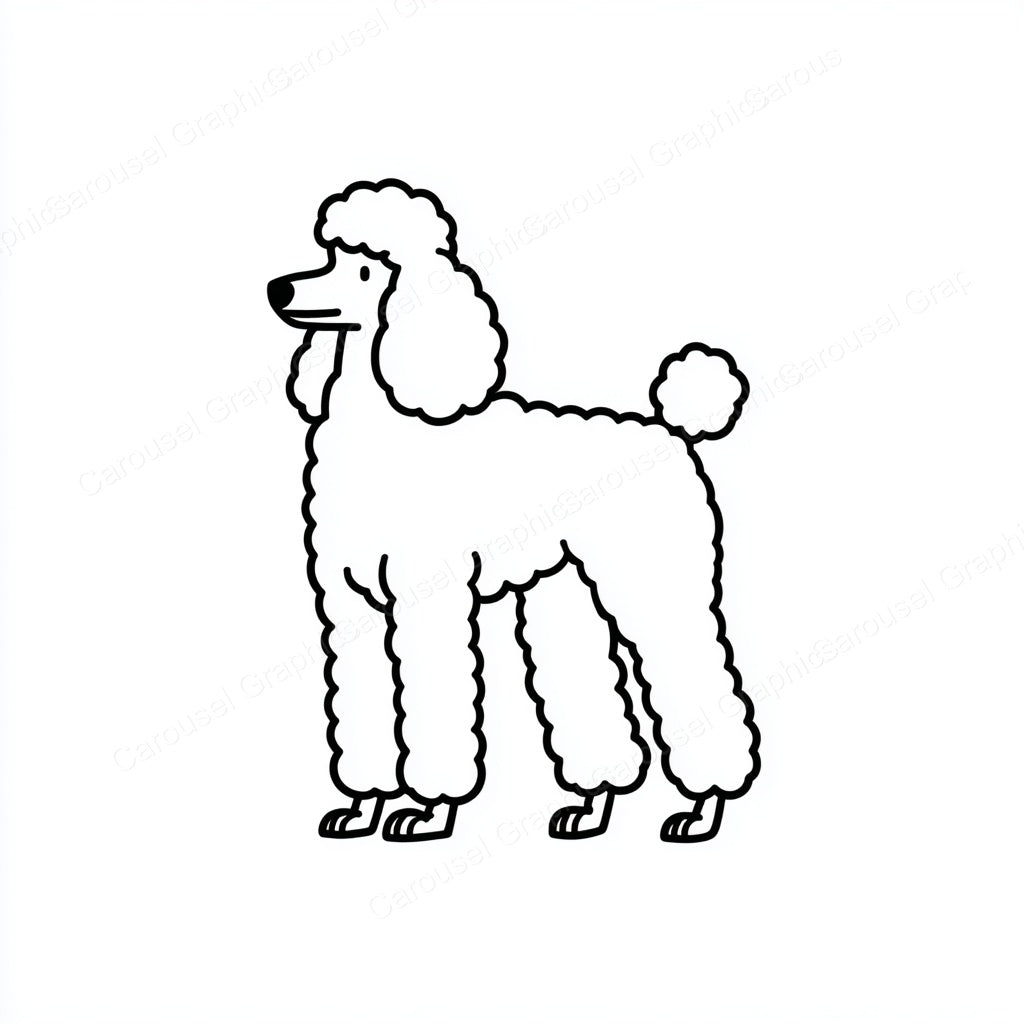Poodle Vector Graphic preview