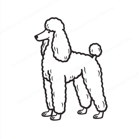 Poodle Vector Graphic preview