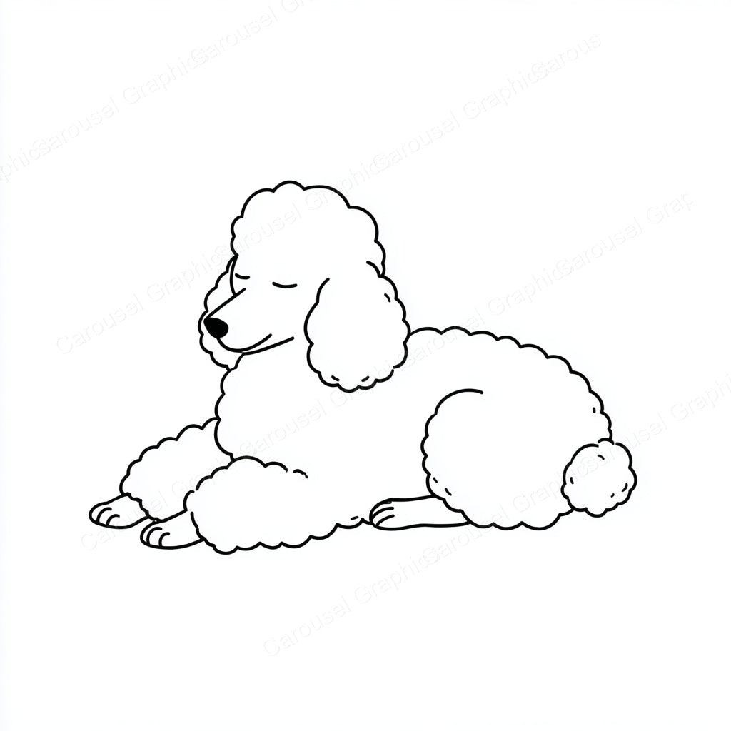 Poodle Vector Graphic preview