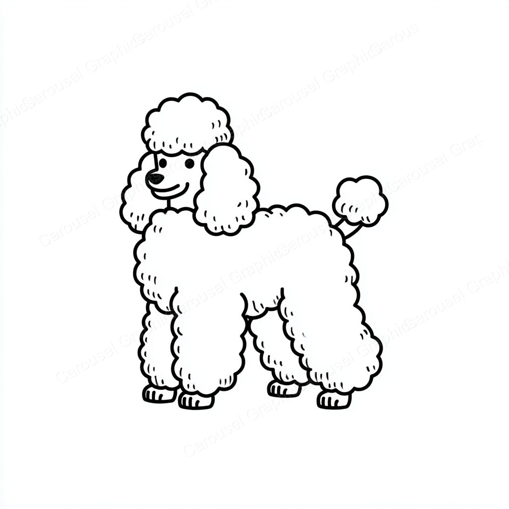 Poodle Vector Graphic preview