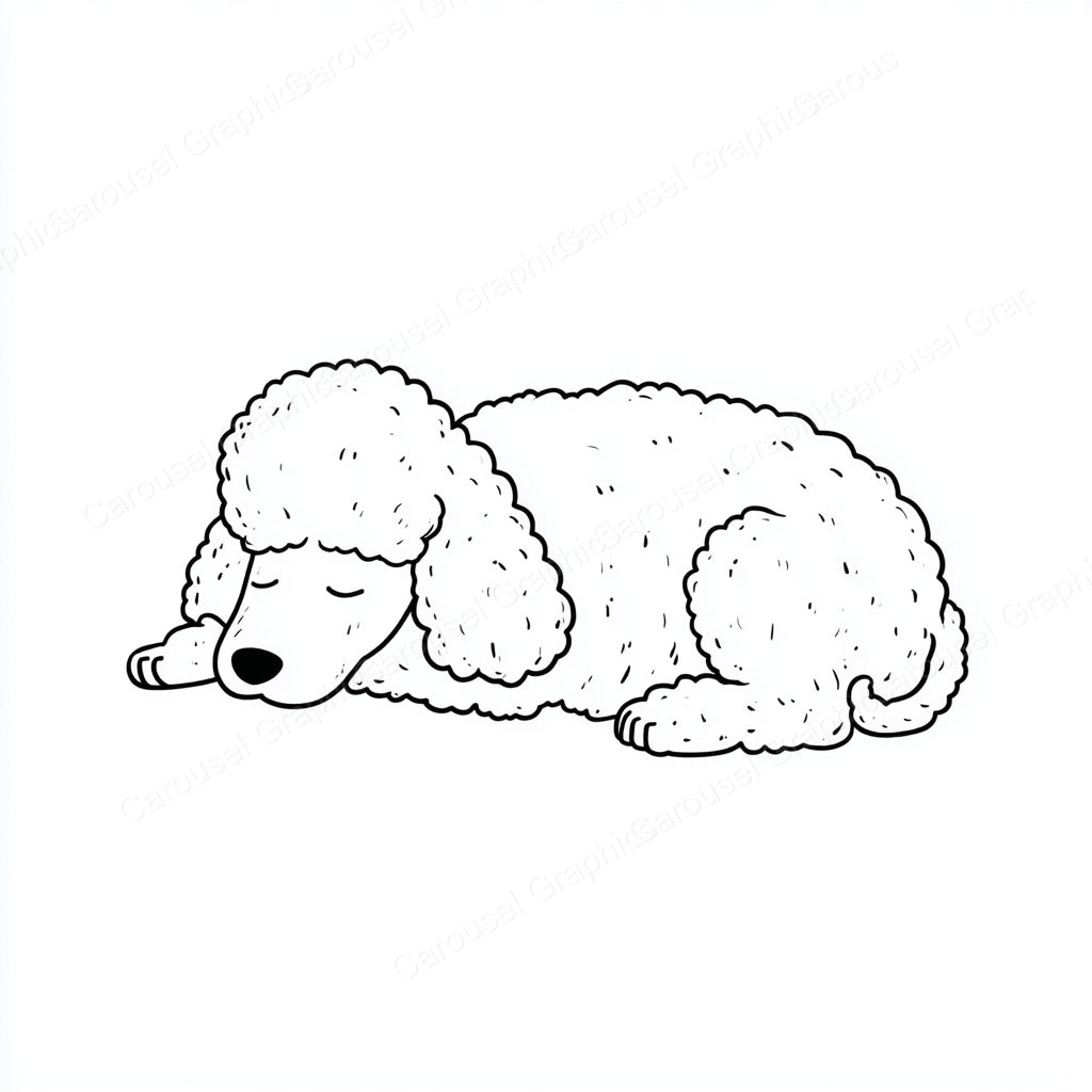 Poodle Vector Graphic preview