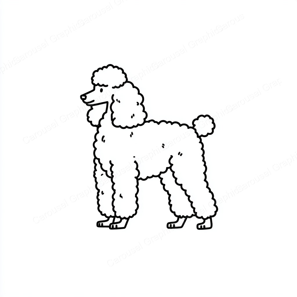Poodle Vector Graphic preview