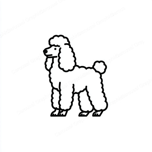 Poodle Vector Graphic preview