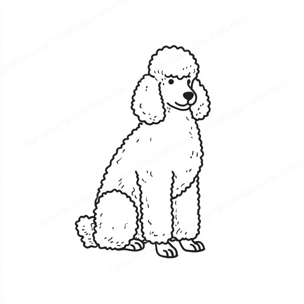 Poodle Vector Graphic preview