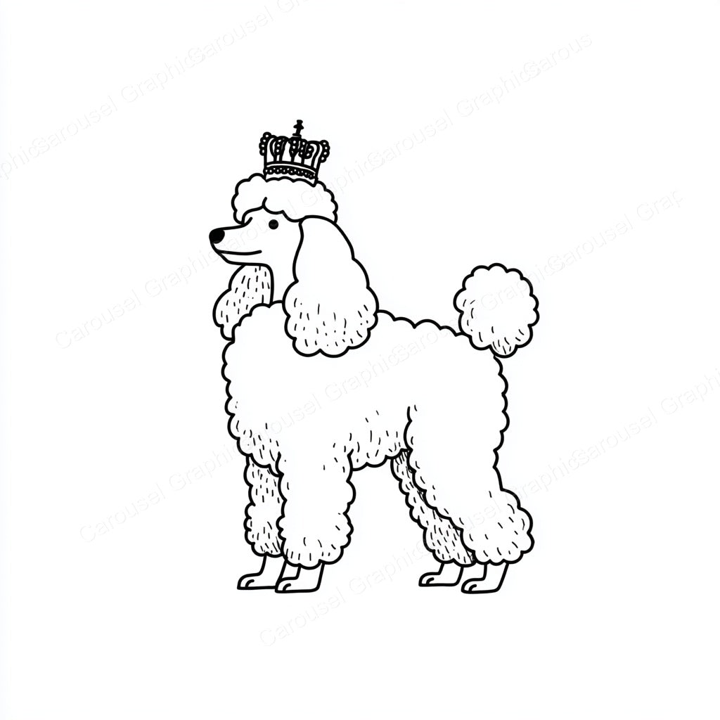 Poodle Vector Graphic preview