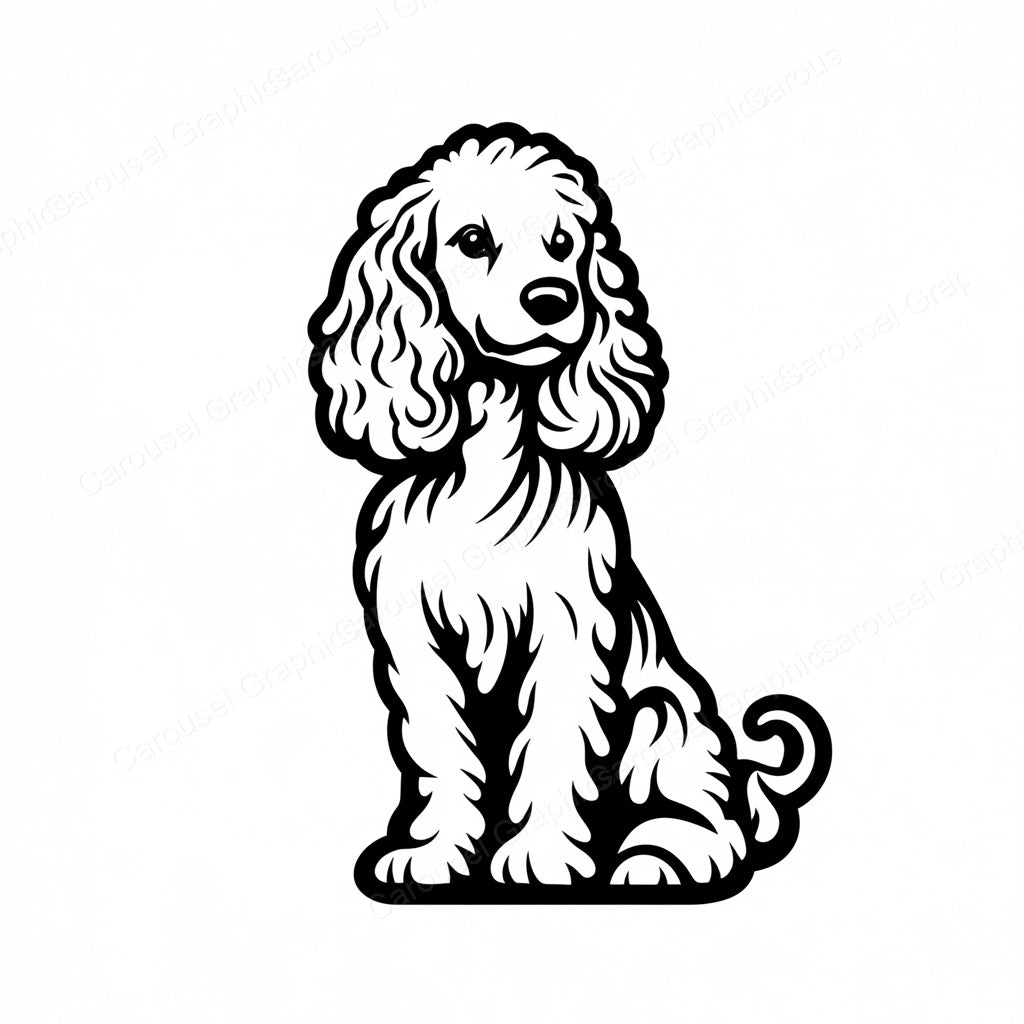 Poodle Vector Graphic preview