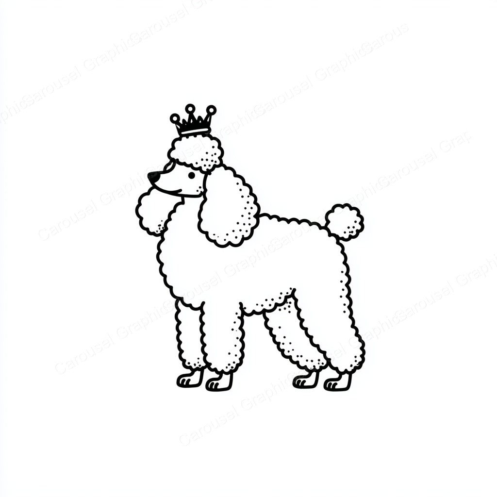 Poodle Vector Graphic preview